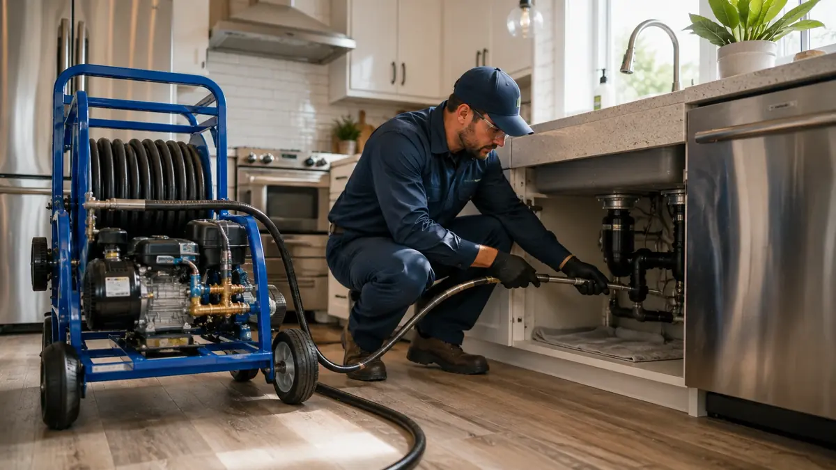 Kitchen Drain Hydro Jetting in Solvang