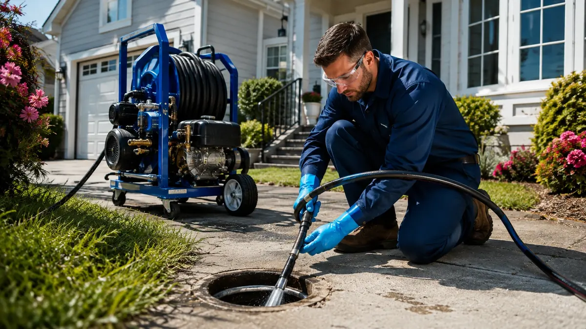 Residential Hydro Jet Drain Cleaning in Solvang